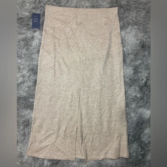 Universal Thread Cozy Knit Midi Skirt - Tan Size XXL NWT - Picture 7 of 7